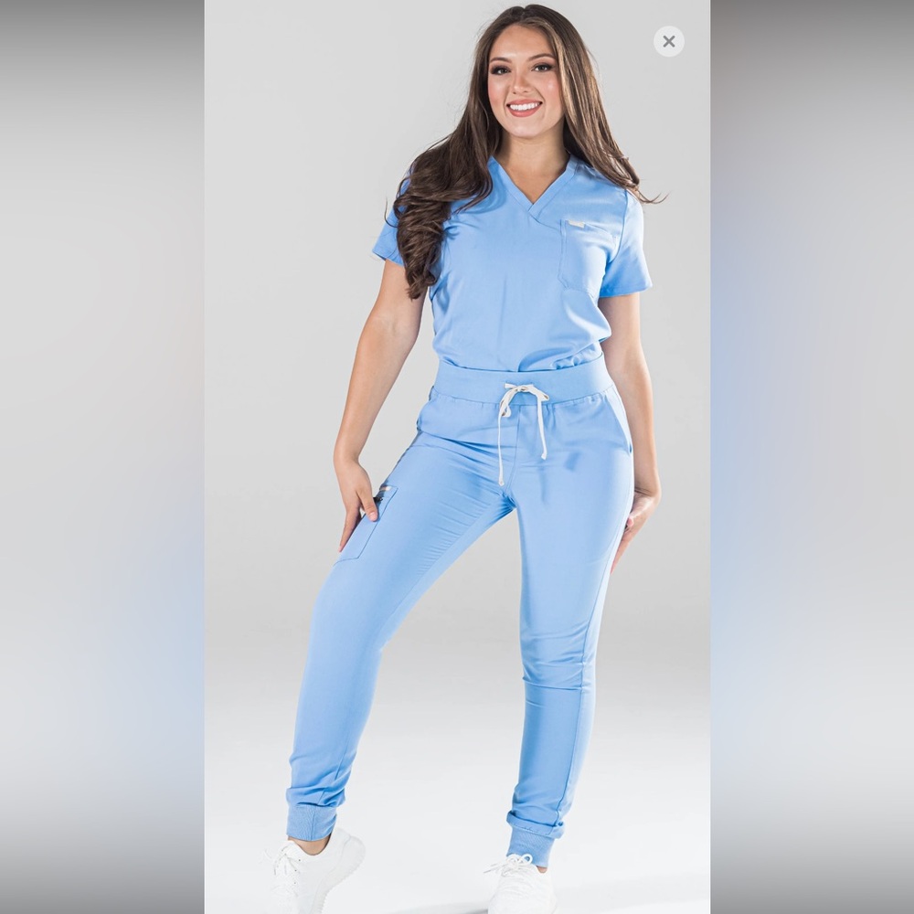 Code next scrubs -baby blue